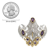 The Majestic Beauty of Calla Lilly Silver and 14K Gold Accent Pendant MPD3391 by MPD3391