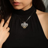 The Majestic Beauty of Calla Lilly Silver and 14K Gold Accent Pendant MPD3391 by MPD3391