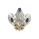 The Majestic Beauty of Calla Lilly Silver and 14K Gold Accent Pendant MPD3391 by MPD3391