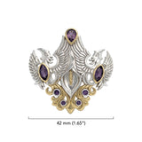 The Majestic Beauty of Calla Lilly Silver and 14K Gold Accent Pendant MPD3391 by MPD3391