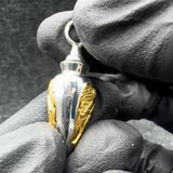 Archangel Uriel Silver and Gold Vial Pendant MPD4068