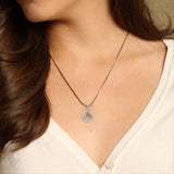 Teardrop shape & Trinity Knot Sterling Silver with 14K Gold Accent Pendant MPD4635* by MPD4635