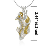 New Sea Pearls Silver and Gold Pendant MPD5030 - Jewelry