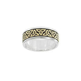 Trinity Knot Silver and 14K Gold Plated MRI1583