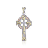 Celtic Knotwork Cross Three Tone Pendant OTP037