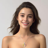 The Angel Wing Pendant made from White, Yellow and Pink Gold RPD5013 - Jewelry