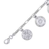 Archangel Seal of Solomon Sterling Silver Charm Bracelet TBL427
