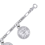 Archangel Seal of Solomon Sterling Silver Charm Bracelet TBL427