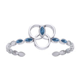 Citta Sterling Silver Cuff Bracelet with Gems TBA120
