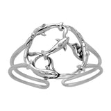 Dolphin Pod Sterling Silver cuff Bracelet TBA130