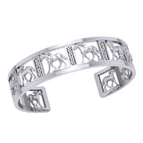 Celtic Horse Equestrian Silver Cuff Bracelet TBA277 - Jewelry