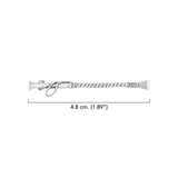 Sterling Silver Riding Crop Lapel Brooch TBC082