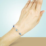 Inlaid Turtle Silver Bracelet TBG005 - Jewelry