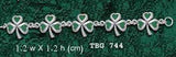 One of Celtic's epitome ~ Sterling Silver Jewelry Shamrock Link Bracelet TBG744 - Jewelry