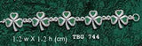 One of Celtic's epitome ~ Sterling Silver Jewelry Shamrock Link Bracelet TBG744