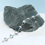 Stingray Sterling Silver Link Bracelet TBL020-DD - Jewelry