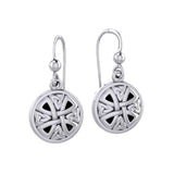 Celtic Trinity Knotwork Silver Cross Earrings TE1199 - Jewelry