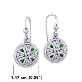 Celtic Trinity Knotwork Silver Cross Earrings TE1199 - Jewelry