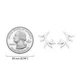 Vine Sterling Silver Post Earrings TE560