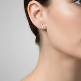 Vine Sterling Silver Post Earrings TE560