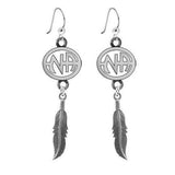 NA Feather Sterling Silver Earrings TE738