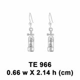Large Dive Air Tank Sterling Silver Earrings TE966
