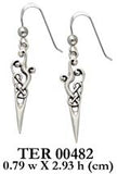 Viking Urnes Sterling Silver Earrings by Courtney Davis TER482 by TER482