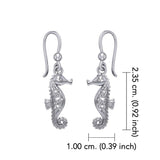 Celtic Knots Seahorse Silver Earrings TER033 - Jewelry