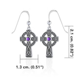 Sterling Silver Jewelry Celtic Cross Hook Earrings