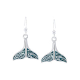 Whale Tail Aboriginal Sterling Silver Earrings TER1610 by TER1610