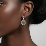 Triskelion Spiral Sterling Silver Earrings TER1900