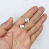 Anahata Heart Chakra Sterling Silver Post Earrings TER2048 - Jewelry