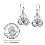 Peace, Love and Recovery in Borromean rings Silver Earrings TER2169 - Jewelry