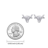 The Highland Cow Silver Post Earrings TER2175