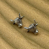 The Highland Cow Silver Post Earrings TER2175