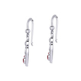 Gemstone Elegance Eternal Goddess Love Sterling Silver Immortal Love Earrings by Peter Stone TER2184 - Jewelry