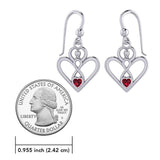 Gemstone Elegance Eternal Goddess Love Sterling Silver Immortal Love Earrings by Peter Stone TER2184 - Jewelry