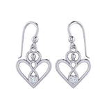 Gemstone Elegance Eternal Goddess Love Sterling Silver Immortal Love Earrings by Peter Stone TER2184 - Jewelry