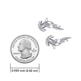 Hammerhead Shark Silver Post Earrings by Peter Stone TER2185