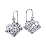 Celtic Symbol of everlasting love Eternal Love Sterling Silver Earrings – Timeless Symbol of Love and Devotion by Peter Stone Jewelry TER2189