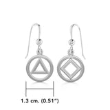 Double Recovery Sterling Silver Earrings TER2224