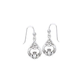 Celtic Knot Claddagh Sterling Silver Earrings TER832 by TER832