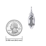 Thor Hammer Sterling Silver Vial Pendant TPD-THOR by TPD-THOR
