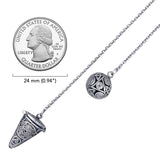 Celtic Knotwork Sterling Silver Pendulum Design TM004 by TM004