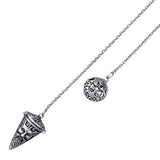 Green Man Sterling Silver Pendulum TM008 by TM008