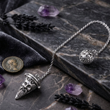Green Man Sterling Silver Pendulum TM008 by TM008
