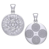 Seal of Solomon with Zodiac Symbol Silver Pendant TMD294-CUSTOM - Jewelry