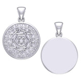 Seal of Solomon with Zodiac Symbol Silver Pendant TMD294-CUSTOM - Jewelry