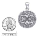Seal of Solomon with Zodiac Symbol Silver Pendant TMD294-CUSTOM - Jewelry