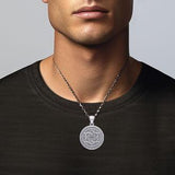Seal of Solomon with Zodiac Symbol Silver Pendant TMD294-CUSTOM - Jewelry